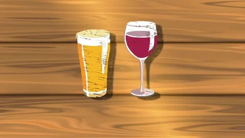 Alcoholic drinks - authentic and rustic 库存影片 118059215