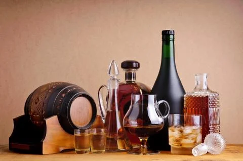 Alcoholic drinks Stock Photos