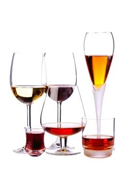 Alcoholic drinks Stock Photos