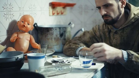 Alcoholic drinks vodka Stock Footage 81814535