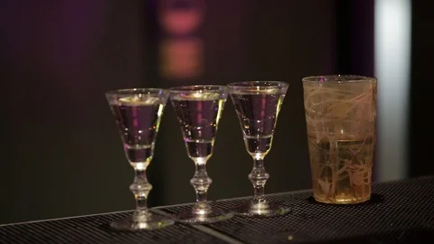 Alcoholic shots Stock Footage 103308000