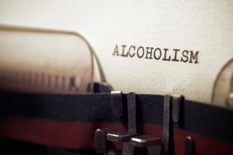 Alcoholism concept view 库存照片