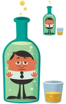 Alcoholism Stockillustratie