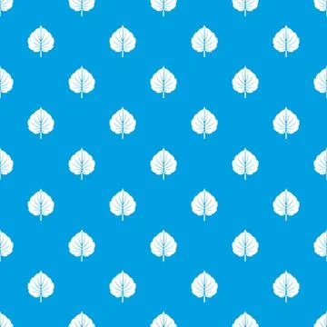 Alder leaf pattern seamless blue Stockillustratie