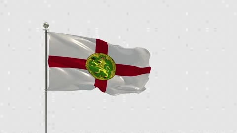 Alderley Looping Of The Waving Flag Pole With Alpha Video stock 161938952