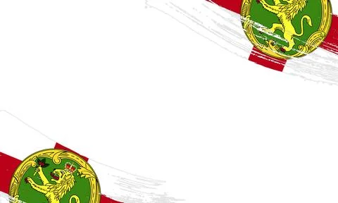 Alderney Flag with Brush Stroke Effect, Grunge brush stroke. Watercolor pai.. Illustrazione stock