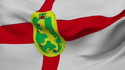 Alderney flag  Stock Footage 1055988