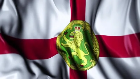 Alderney WAVING FLAG Stock Footage 323825566