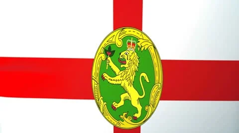 Alderny Waving Flag Stock Footage 10761424