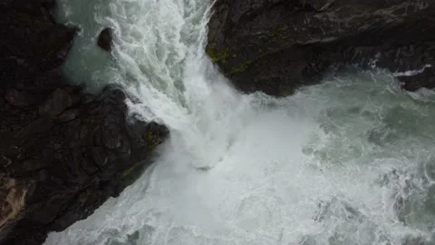Aldeyjarfoss waterfall, Iceland Stock Footage