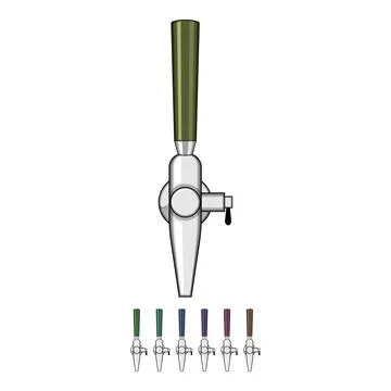 Ale beer tap cartoon vector graphic Stock Illustration