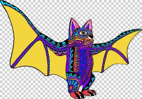Alebrije murcielago Stock Illustration