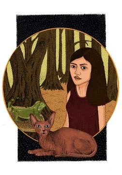 Alecia Illustrazione stock