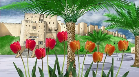 Aleppo Castle Syria Stock Footage 45962989