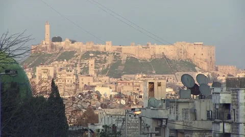 Aleppo citadel, Syria (4).mp4 Video stock 61395498