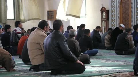 Aleppo Mosque Prayer  Stock Footage 12766632