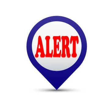 Alert alarm button vector Illustrazione stock