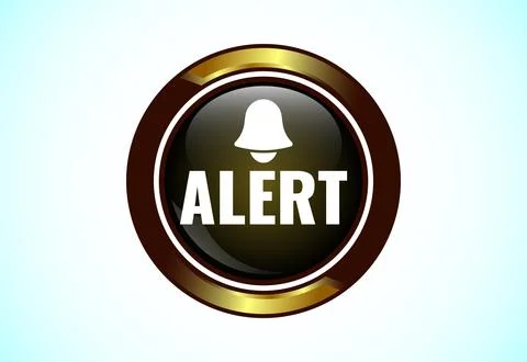 Alert button design illustration. Suitable for mobile app, and website UI d.. イラスト素材