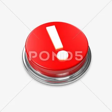 Alert button exclamation mark Stock-Illustration