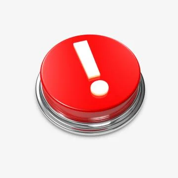 Alert button exclamation mark Stock Illustration