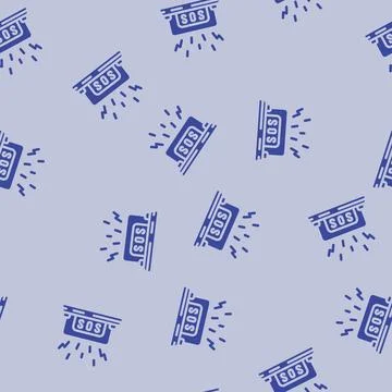 Alert button glyph vector seamless pattern イラスト素材