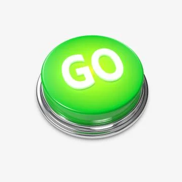 Alert button go glowing Stock Illustration