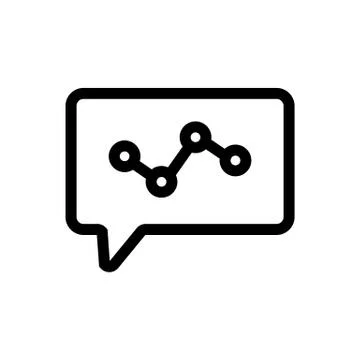 Alert the growth scheme of the vector icon. Isolated contour symbol illustration Stock Illustration