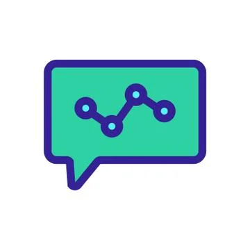 Alert the growth scheme of the vector icon. Isolated contour symbol illustrat Stock Illustration