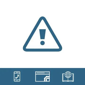 Alert icon stock vector illustration flat design Stock Illustration