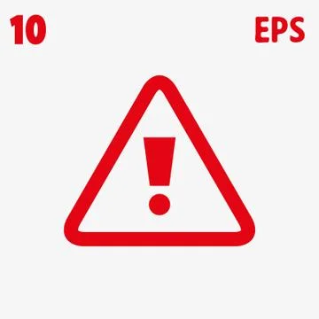 Alert icon stock vector illustration flat design Stock Illustration