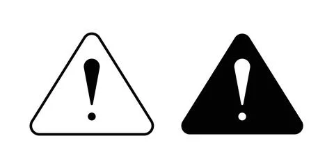 Alert icon symbol. Flat Vector illustration Stock Illustration