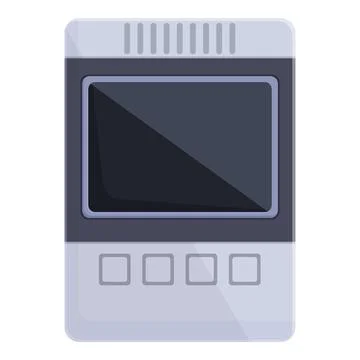 Alert intercom icon cartoon vector. Door system Stock Illustration