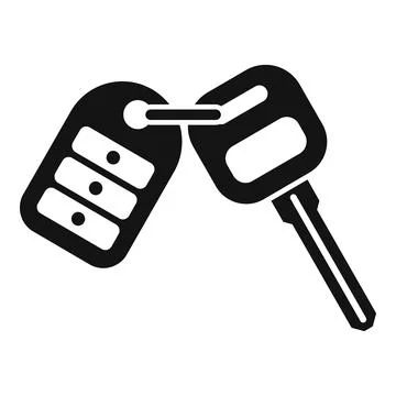 Alert key control icon simple vector. Modern vehicle Stock Illustration