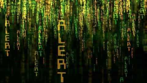 Alert Matrix Concept Stockfoto's