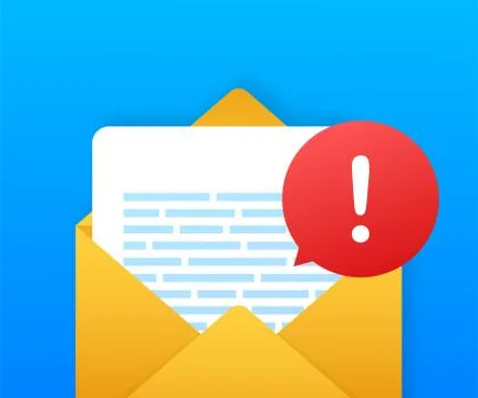 Alert message laptop notification. Danger error alerts, laptop virus problem or 스톡 일러스트