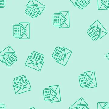 Alert message line seamless pattern Stock Illustration