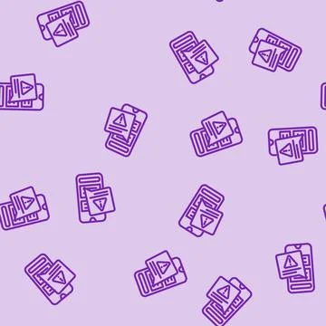 Alert message line vector seamless pattern イラスト素材