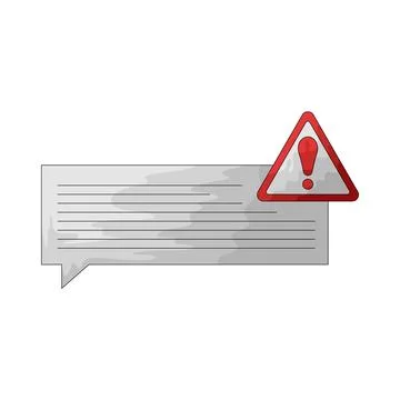 Alert notification illustration Stock Illustration