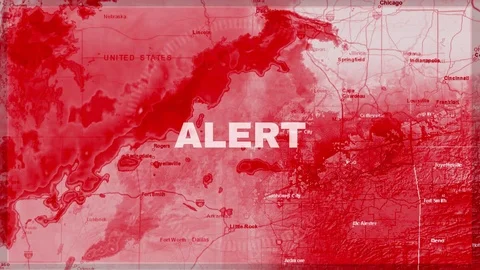 Alert Notification Template With Hurricane Tracking Charts In Background Stock Footage 112837066