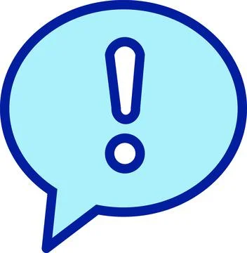Alert Notification, Warning Message, Important Info Stock Illustration