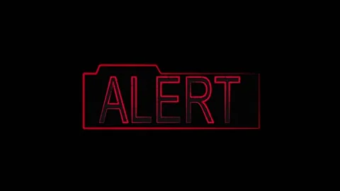 Alert red warning message text Stock-Footage 171312624