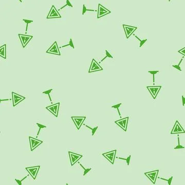 Alert risk glyph vector seamless pattern Illustration