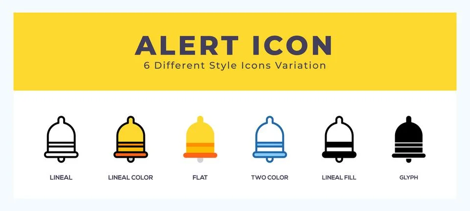 Alert set of vector icon. For web. and mobile app Stock Illustration