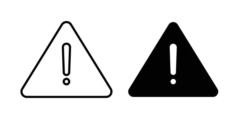 Alert sign vector design illustrations Illustrazione stock