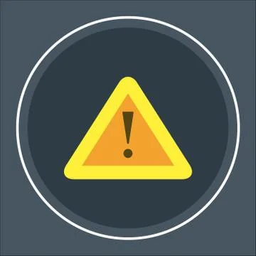 Alert sign vector icon, warning and exclamation symbol Stock Illustration