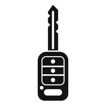 Alert smart key icon simple vector. Access start Stock Illustration