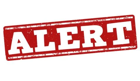Alert stamp Stock Illustration