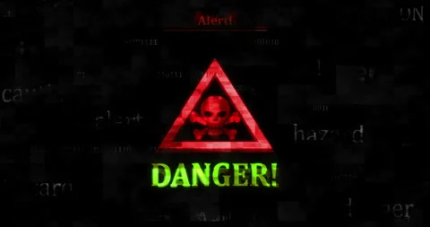 Alert symbol seamless loop Stock Footage 273991387
