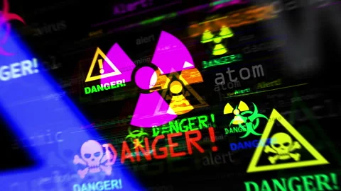 Alert symbol seamless loop Stock Footage 274098284