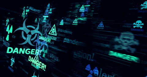 Alert symbol seamless loop Stock Footage 274188662